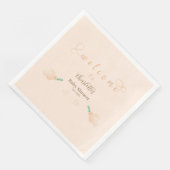 可愛いベビードーブベビーシャワー紙ナプキンス (コーナー)