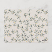 可愛いベビーヒッポ葉Any Age誕生日ありがとう ポストカード (裏面)