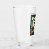 可愛いベビーフクロウ夜の月 タンブラーグラス (右)