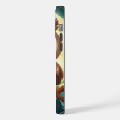 可愛いベビーフクロウ夜の月 iPhoneケース (左側面)