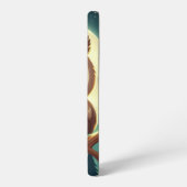 可愛いベビーフクロウ夜の月 SAMSUNG GALAXYケース (左側面)