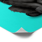 可愛いベビーブラックパンサー着サングラス ポスター (角)