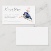 可愛いベビーブルージェベイビーシャワー エンクロージャーカード (正面/裏面)