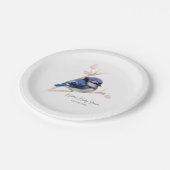 可愛いベビーブルージェベイビーシャワー ペーパープレート (アングル)