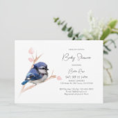 可愛いベビーブルージェベイビーシャワー 招待状 (スタンド正面)