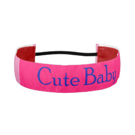 可愛いベビーブルーピンク アスレチックヘッドバンド