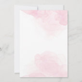 可愛いベビーベアウォーター色ベビーシャワー招待状 招待状 (裏面)