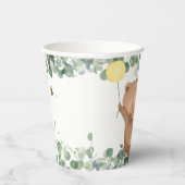 可愛いベビーベアグリーンリーニュートラルベビーシャワー 紙コップ (右)