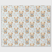 可愛いベビーベアラッピング紙 ラッピングペーパー (フラット)