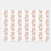 可愛いベビーベア包装紙シート ラッピングペーパーシート (正面2)