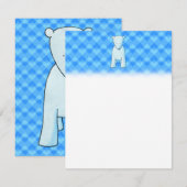 可愛いベビーホッキョクグマ。 招待状 (正面/裏面)