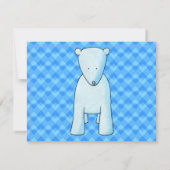 可愛いベビーホッキョクグマ。 招待状 (裏面)