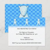 可愛いベビーホッキョクグマ。 招待状 (正面/裏面)