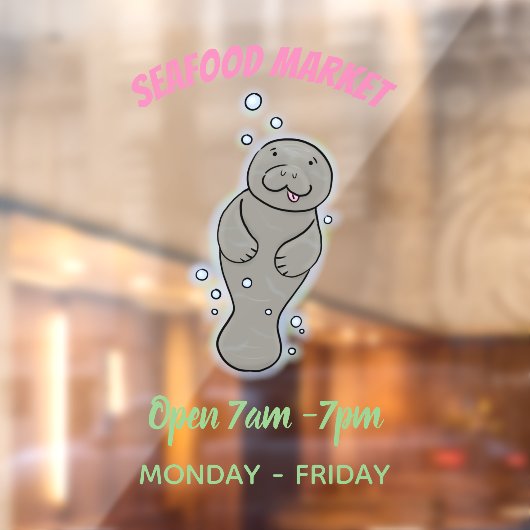 可愛いベビーマナーバブルイラストレーション ウィンドウサイン (シート2)