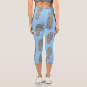 可愛いベビーマナーバブルイラストレーション カプリレギンス (裏面)