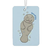 可愛いベビーマナーバブルイラストレーション カーエアーフレッシュナー (裏面)