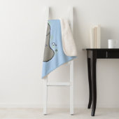 可愛いベビーマナーバブルイラストレーション シェルパブランケット (インサイチュ)