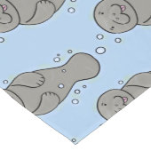 可愛いベビーマナーバブルイラストレーション ショートテーブルランナー (コーナー)