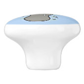 可愛いベビーマナーバブルイラストレーション セラミックノブ (側面)