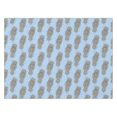 可愛いベビーマナーバブルイラストレーション テーブルクロス (正面(横))