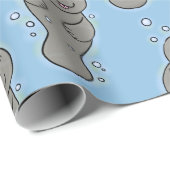 可愛いベビーマナーバブルイラストレーション ラッピングペーパー (ロールコーナー)