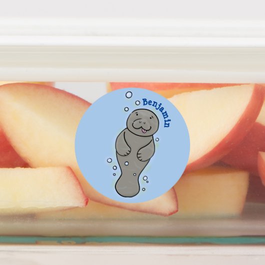 可愛いベビーマナーバブルイラストレーション ラベル (貼付)