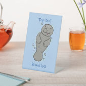 可愛いベビーマナーバブルイラストレーション 台座サイン (インサイチュ)