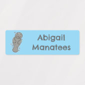 可愛いベビーマネパーソナライズされたー ラベル (デザイン2)