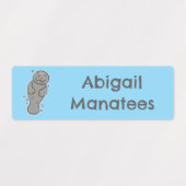 可愛いベビーマネパーソナライズされたー ラベル (デザイン1)