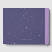 可愛いベビーユニコーン水の色フローラリース ゲストブック (裏面)