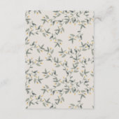 可愛いベビーライオンの葉のアドバイスママ赤ちゃんシャワー エンクロージャーカード (裏面)