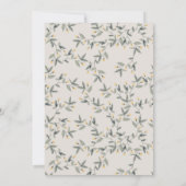 可愛いベビーライオンリーフ任意の年齢誕生日招待状 サンキューカード (裏面)