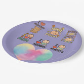 可愛いベビーラブプレート – 私❤️ママ&保護者デザイン ペーパープレート (アングル)