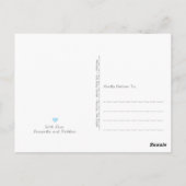 可愛いベビーラマヨガベビーシャワーサンキュー ポストカード (裏面)