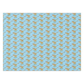 可愛いベビーランニングチーターイラストレーション テーブルクロス (正面(横))