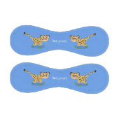 可愛いベビーランニングチーターイラストレーション 野球ボール (パネル)