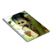 可愛いベビーリス食べル・モンキーのウェハービスケット ノートブック (右側)