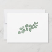 可愛いベビーレッドポーリングバードベビーシャワー招待状 招待状 (裏面)