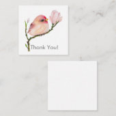 可愛いベビーレッドポールバードサンキューノートカード ノートカード (正面/裏面)