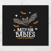 可愛いベビー労務ナースHal スパークリングワインラベル (シングルラベル)