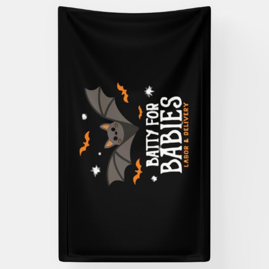 可愛いベビー労務ナースHal 横断幕 (縦)