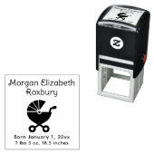 可愛いベビー台車誕生のお知らせ詳細#4 セルフインキングスタンプ (インサイチュ)