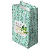 可愛いベビー孵化シャワーパーティー水玉模様 スモールペーパーバッグ (正面アングル)