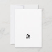 可愛いベビー恐竜ありがとうご注空白の意 サンキューカード (裏面)