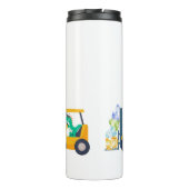 可愛いベビー恐竜トラクタートラックバック2学校の子供 タンブラー (裏面)