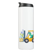 可愛いベビー恐竜トラクタートラックバック2学校の子供 タンブラー (回転右)