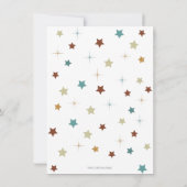 可愛いベビー恐竜ハッチニュートラル赤ちゃんシャワー 招待状 (裏面)