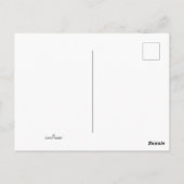 可愛いベビー恐竜パタパーソナライズされたーンありがとう ポストカード (裏面)