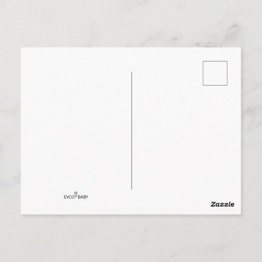 可愛いベビー恐竜パタパーソナライズされたーンありがとう ポストカード (裏面)