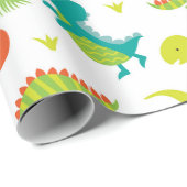 可愛いベビー恐竜ラッピング紙 ラッピングペーパー (ロールコーナー)